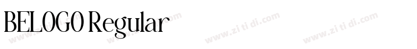 BELOGO Regular字体转换